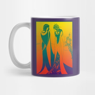 Salome and her mother (green on orange) Mug